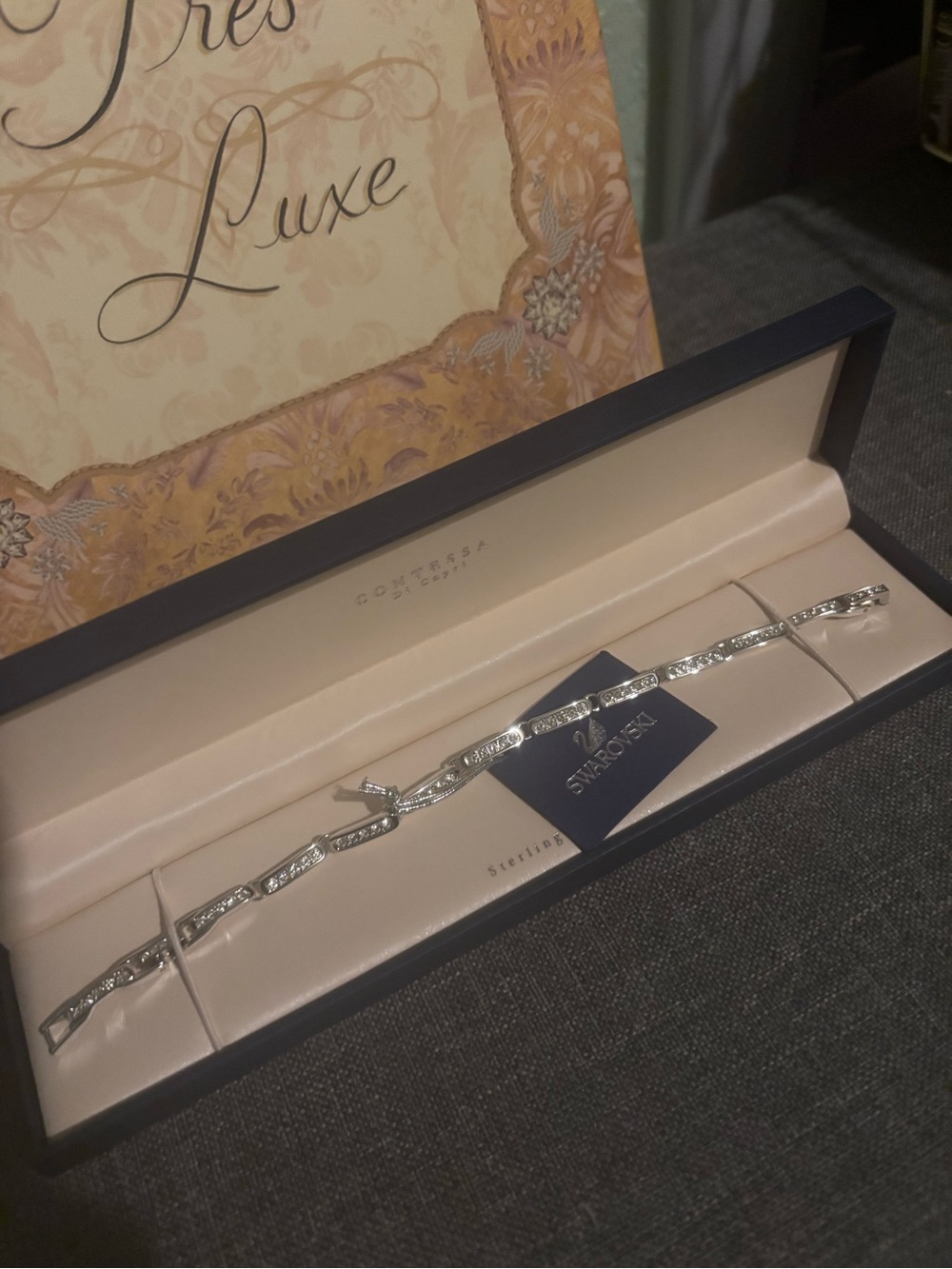 Swarovski Sterling Silver Crystal Link THE EVERYDAY Bracelet